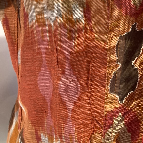 Ruby Rd. Linen blend jacket pearlized buttons 8 - Picture 15 of 15